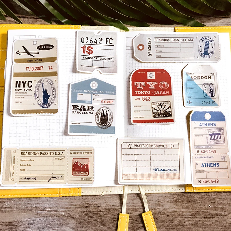 21 шт. билет этикетка Стикеры s ремесла и Скрапбукинг декоративная наклейка на