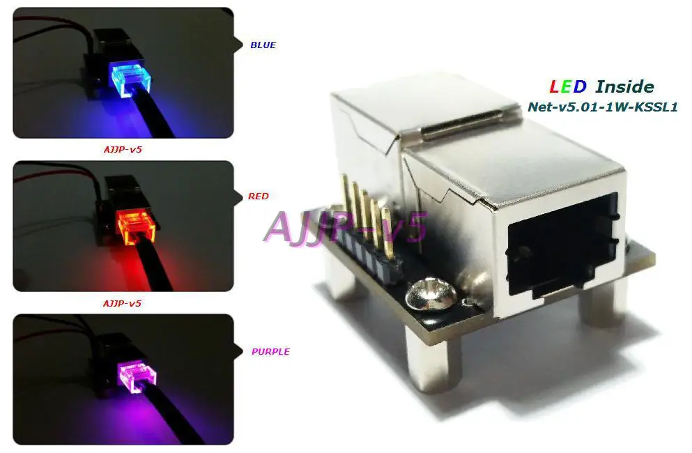 

Rj45 Adapter Adapter Board Network Port Docking Device POE Network Cable Connector Communication Connector LED Type