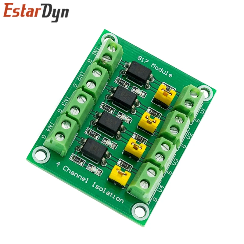 PC817 2 4 канальная оптопара изоляционная плата преобразователь напряжения адаптер