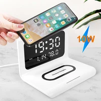 wireless charging stand multifunctional fast charging time display qi 10w efficient type c charger for smartphone