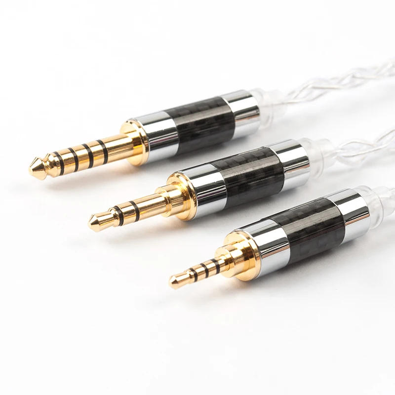 

AK Yinyoo 4 Core Silver Plated Cable 2.5/3.5/4.4mm Balanced Cable With 2 pin only for BLON BL-03 BL 03 BLON BL-05 BL 05