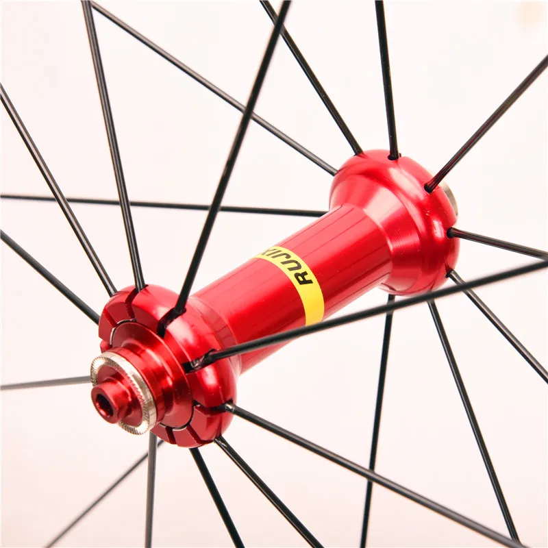 Ultralight Anti-cursor at night road wheelset front two rear four bearing aluminum alloy 30MM wheel 700C bike bicycle | Спорт и