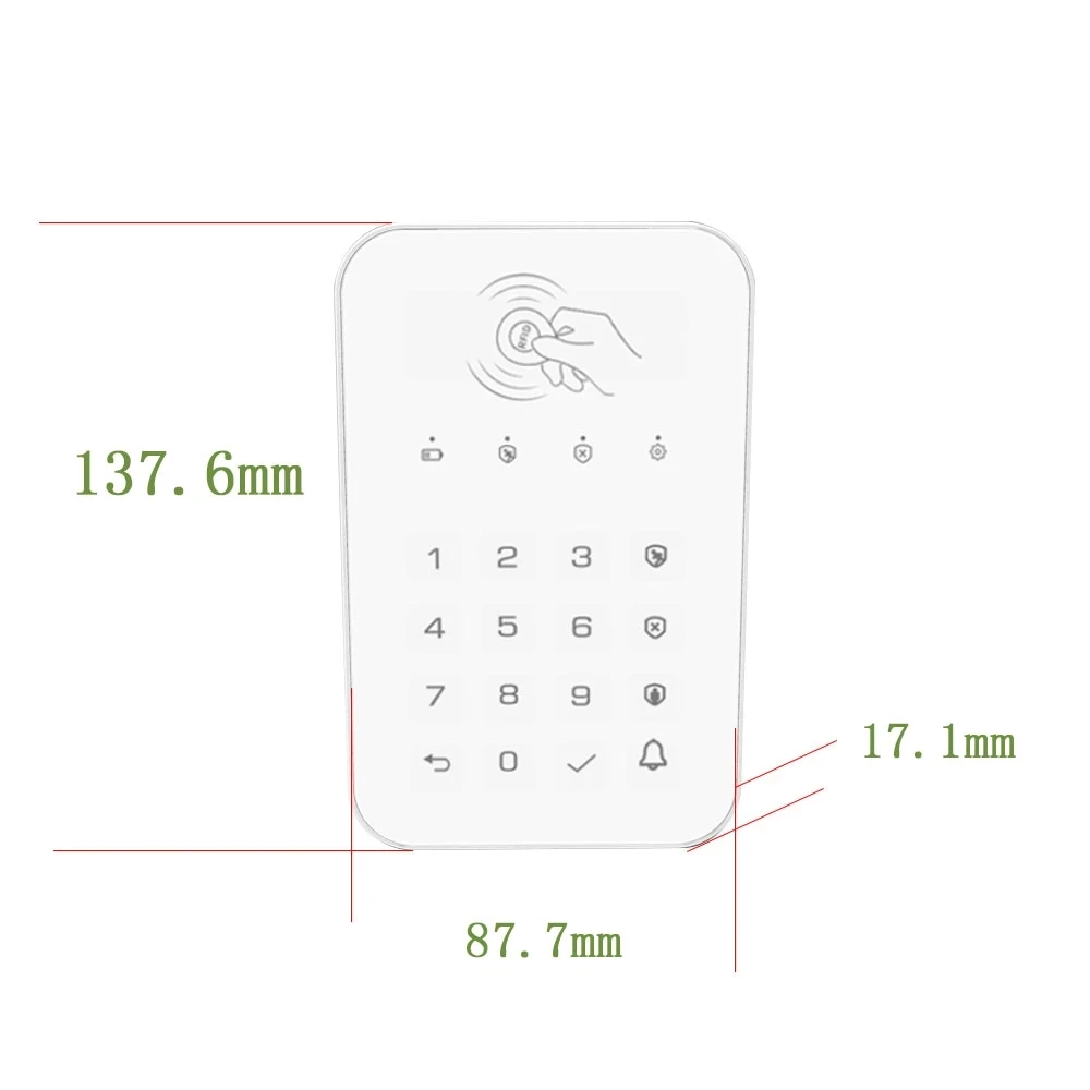Gsm-сигнализация Беспроводная с клавиатурой и RFID-картой 433 МГц |