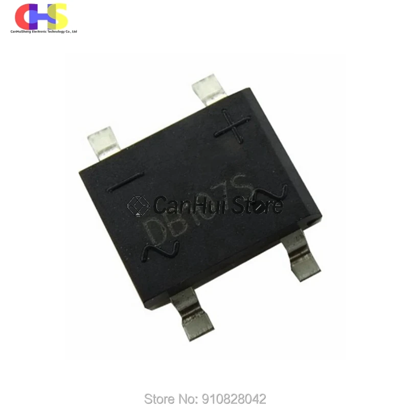 20 шт./лот DB107 DIP-4 DB107S SMD лапками углублением SOP-4 1A 1000 в один фазы диодный
