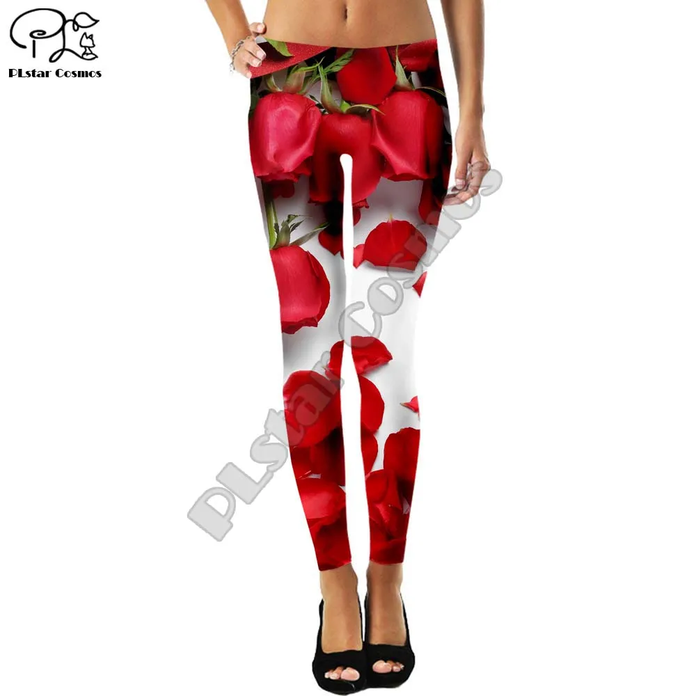 Красочные Леггинсы образец Женская пищевой конфеты фруктового шить леггинсы с цифровой печатью брюки