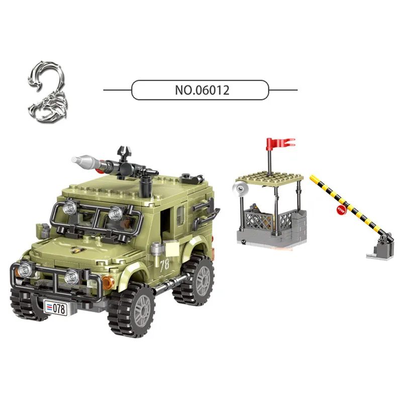 XINGBAO 06012/06013 военные армейские корабли штурмовой вертолет джип Missle строительные