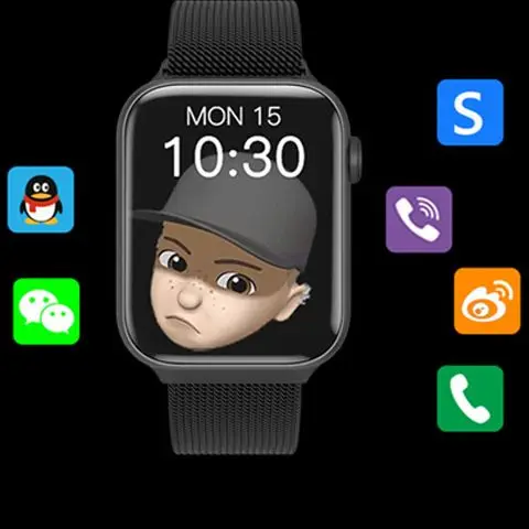 Оригинальные мужские Смарт-часы FK98 IWO с Bluetooth, беспроводным зарядным устройством, пульсометром, функцией звонков, 44 мм