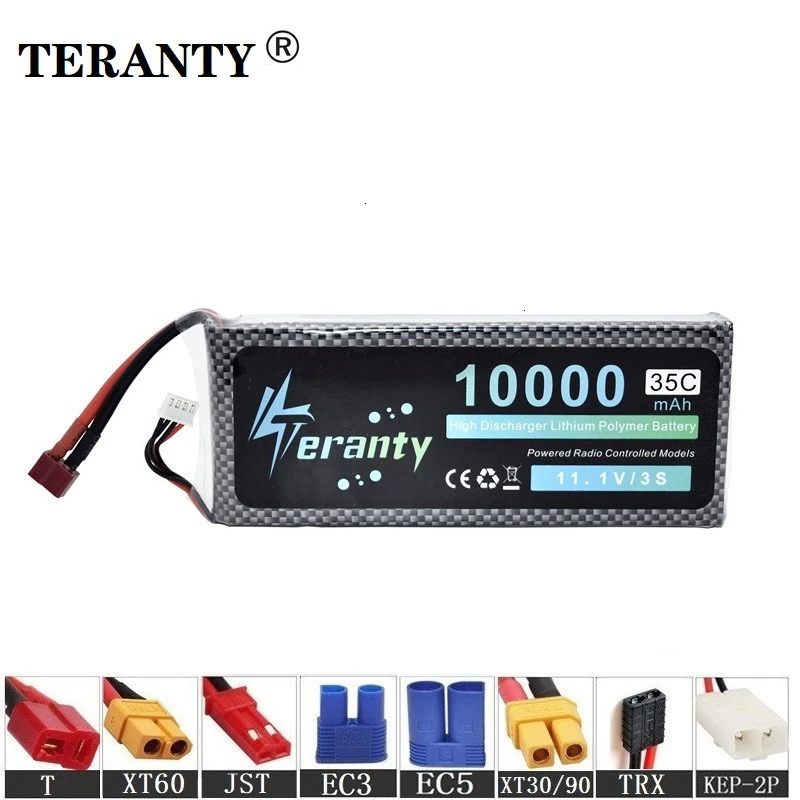 

High discharge 3s 11.1v 10000mAh Lipo Battery For RC Drone Helicopter Car Boat Quadcopter Spare Parts 35C 11.1v Lithium battery