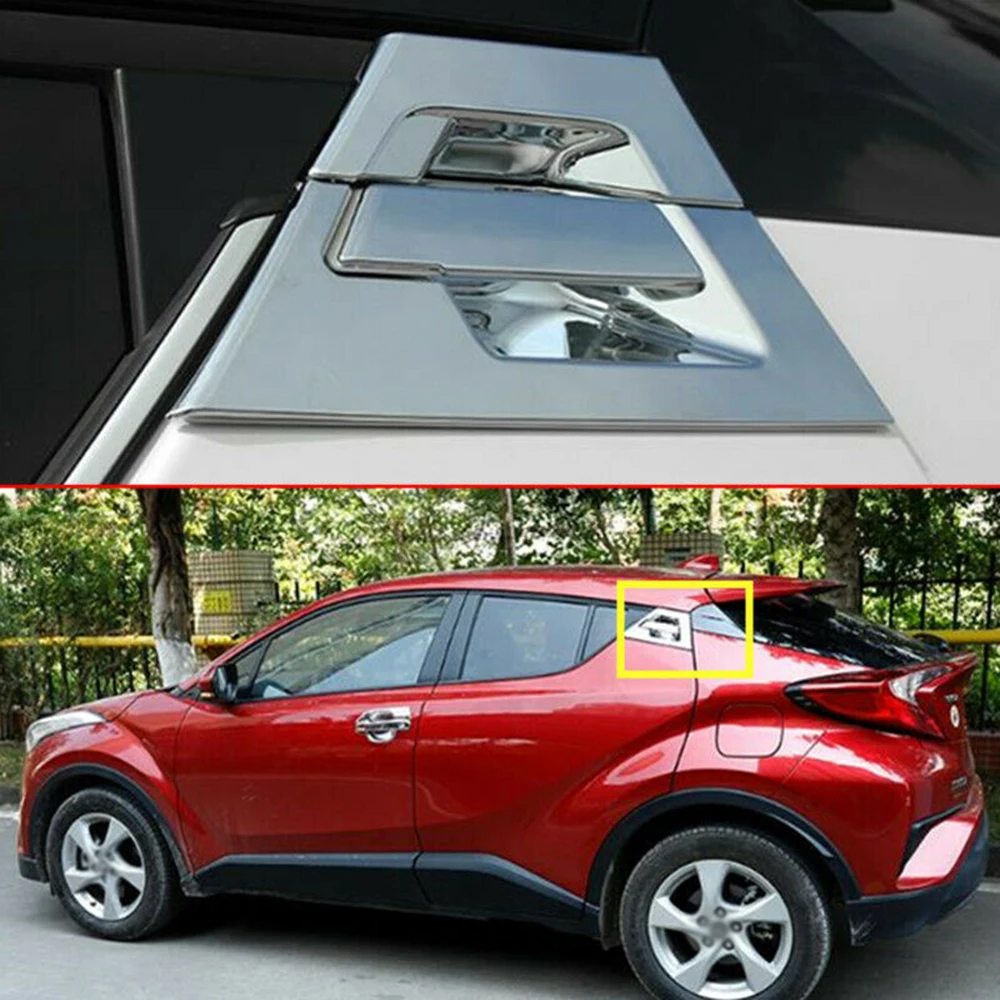 Хромированная задняя дверная ручка крышка чаши отделка для Toyota C HR CHR 2017 2020
