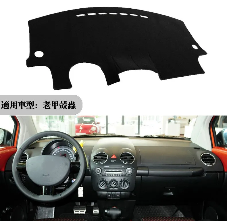 

For VW Volkswagen Beetle A4 1998-2008 2009 2010 Car Dashboard Cover Mat Dashmat Pad Anti-UV Sun Shade Instrument Panel Carpet