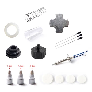 Электрическая паяльная станция Pro'sKit SS-331H, Сменные аксессуары, фильтр, труба, сопло, игольчатый коврик, пружинный нагревательный сердечник, стеклянная трубка