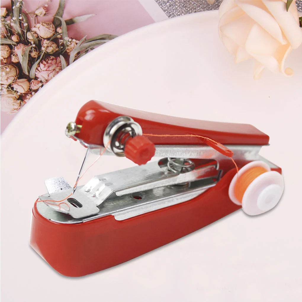 

Mini Sewing Machine Creative Simple Manual Operation Portable Simple Sewing Stitching Tool for Home Travel