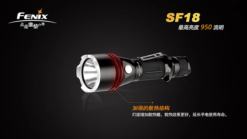Fenix SF18 Cree XM-L2(U2) светодиодный 950 люмен TK22 фонарики