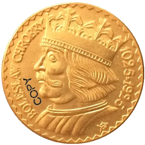 24 K Позолоченные 1925 10 Zlotych Польша копия монет|Безвалютные монеты| |
