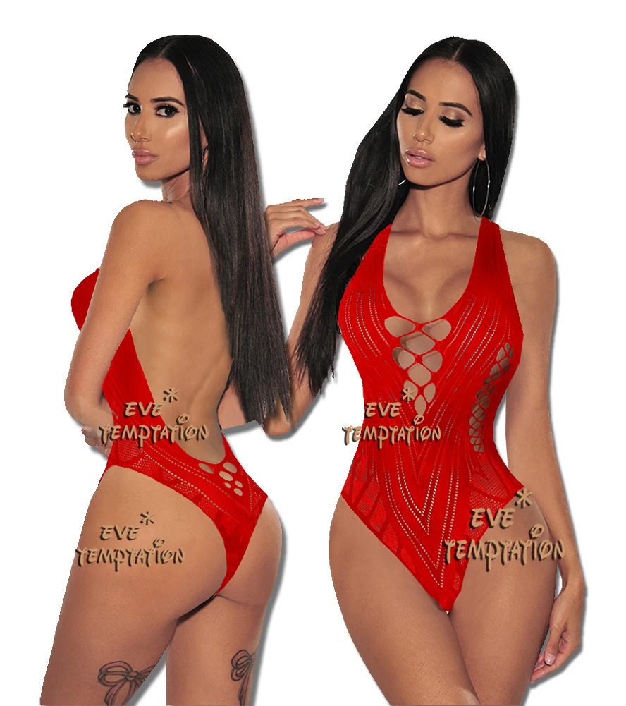 Горячая пикантная Пижама комбинация боди чулки соблазнительный комбинезон для