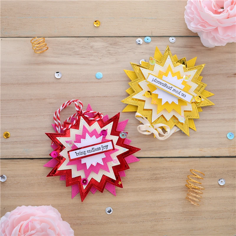 DiyArts геометрический Плашки для резки металла умереть скрапбукинга декоративная