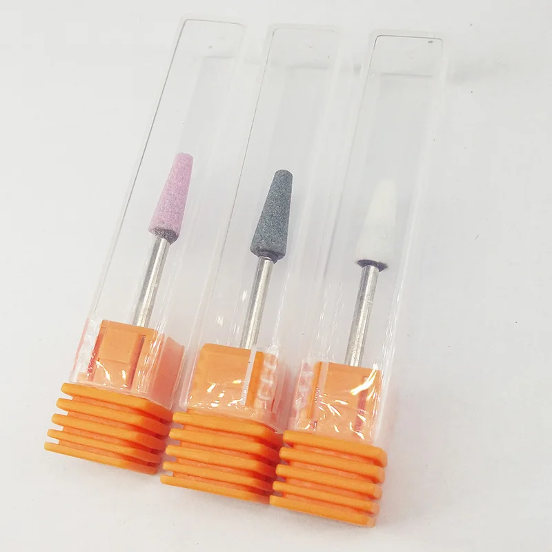 1 PCS 3/32" Ceramic Stone Burr Nail Drill Bit Cutter 3 Size To Choice For Professional Manicure Electric Drills Accessory | Красота и