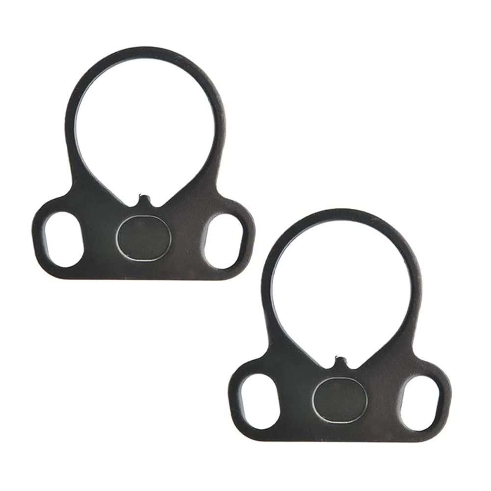 

2 pcs Tactical Rifle End Plate Sling Adapter Dual Loop Ambidextrous One Single Point Sling for AR-15 M4 Accessories