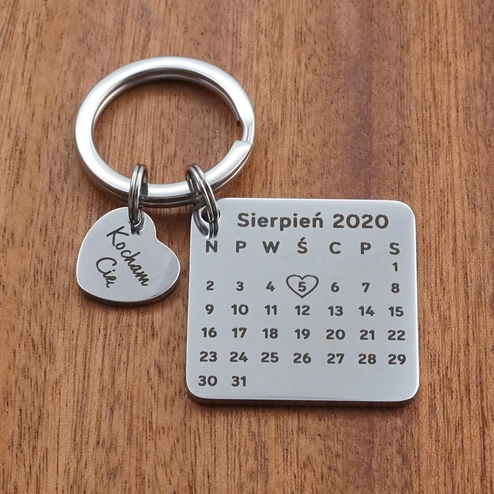 

MYLONGINGCHARM брелок-календарь 30x30 мм 13x14 мм