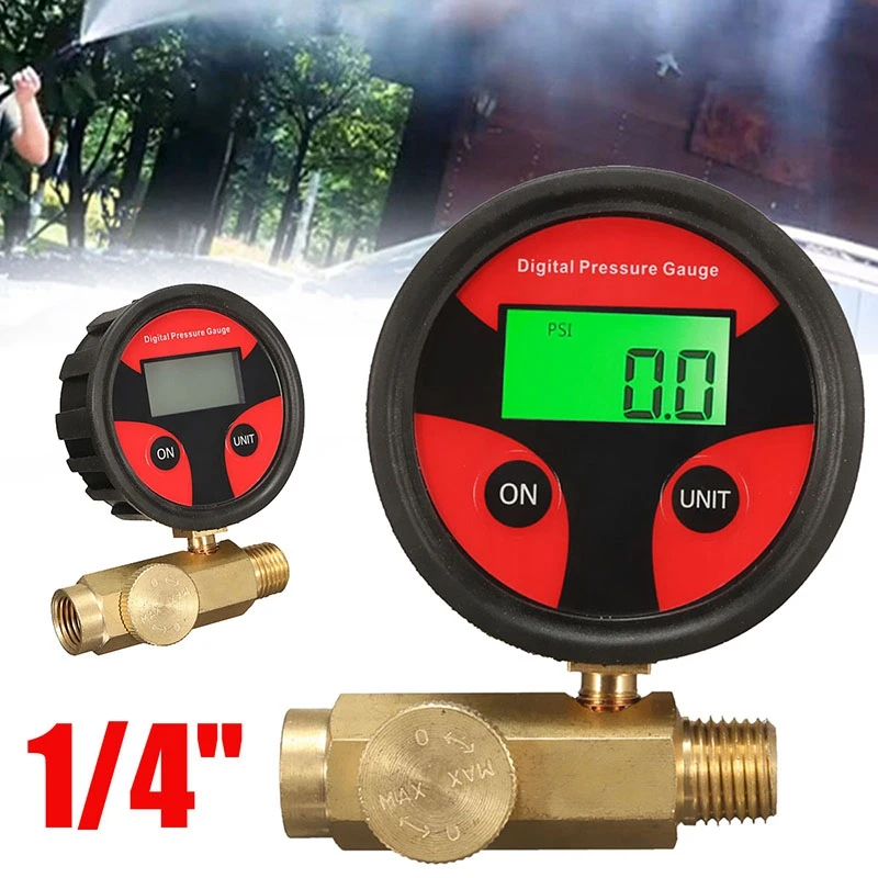1/4 Inch 200 Psi Air Pressure Regulator Gauge Control Digital Display Regulating Throttle Valve | Обустройство дома
