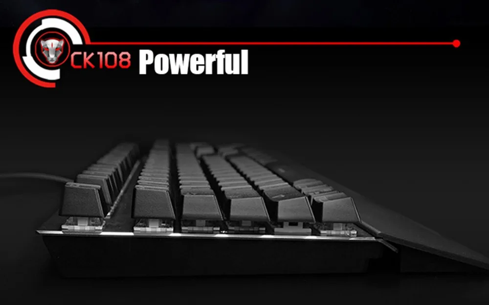 Motospeed CK108 RGB синий переключатель Механическая русская клавиатура Игровой проводной светодиодный BacklitAnti-Ghosting для геймера ПК настольный