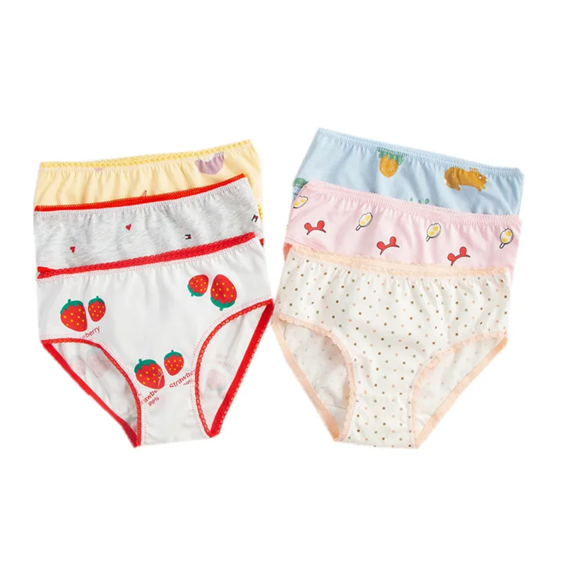 Нижнее белье для девочек 2 12 лет 100% хлопок шт./лот|kids underwear|briefs girlsunderwear kids |