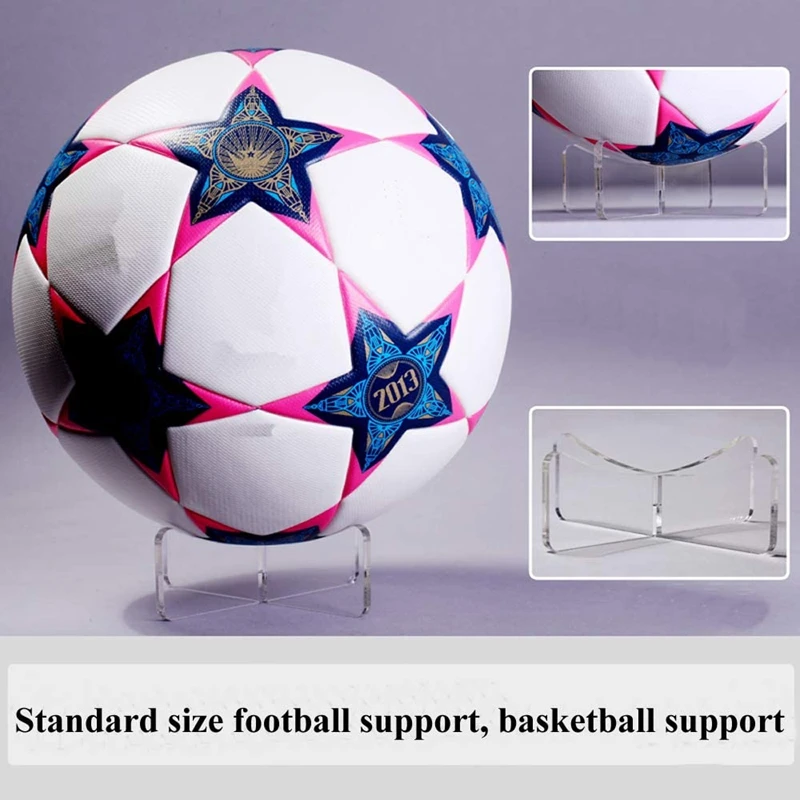 

3Pcs Acrylic Multi-Function Display Stand Rugby Basketball Football Bracket Holder Transparent Rack Support Base