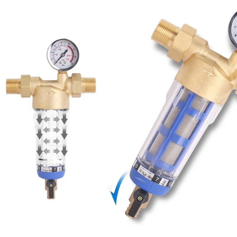 1 дюйм медный обратный фильтр для воды домашний Трубы Центральный очиститель