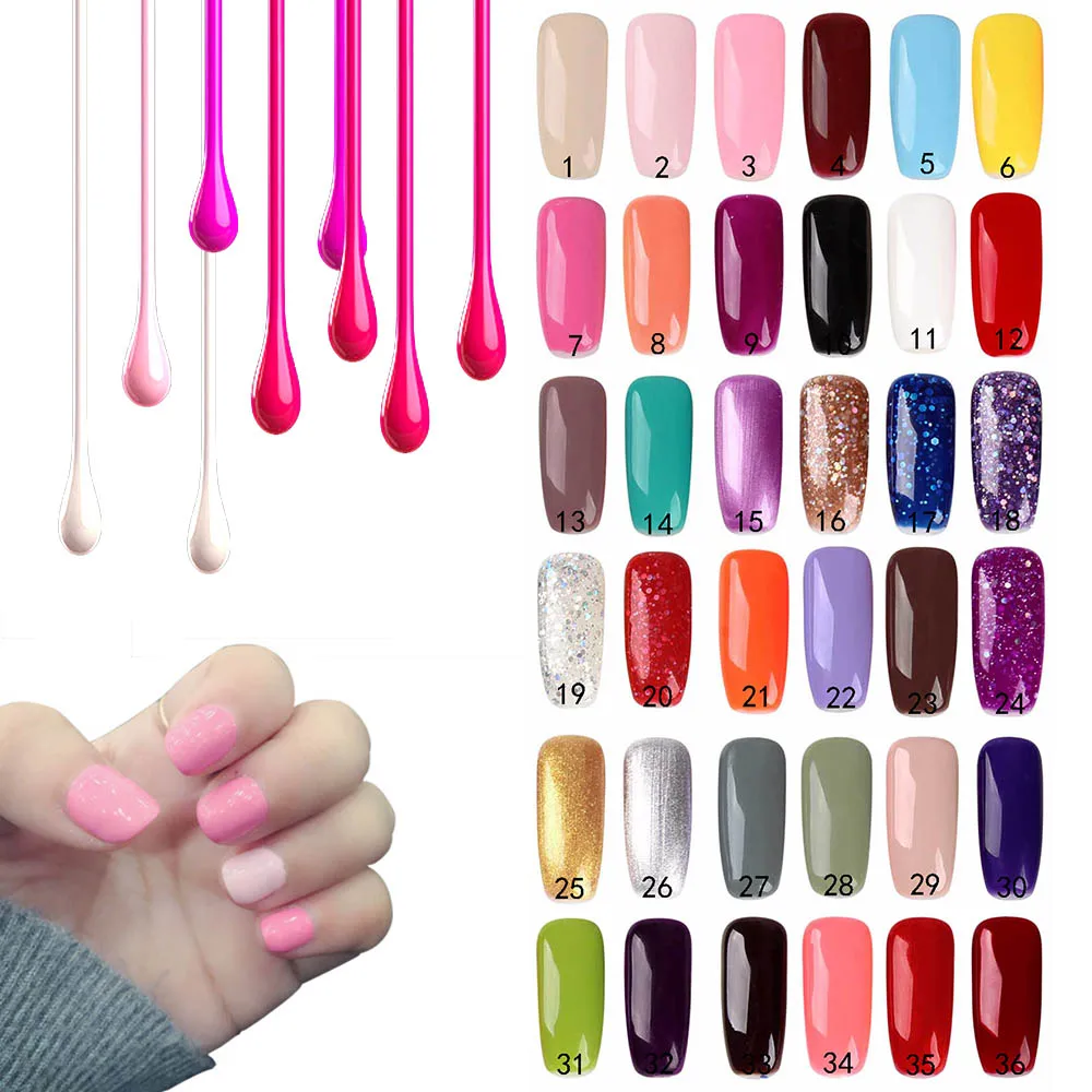 Набор для ногтей 54 Вт/36 Вт Светодиодный УФ лампа Сушилка с 6 цветными лаками