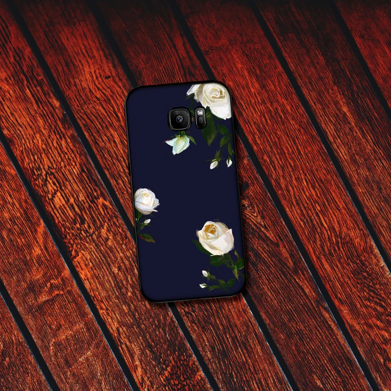 Цветы в стиле Ретро мягкий силиконовый чехол для телефона samsung A3 4 5 6 Plus 7 8 910 20 30 40 50
