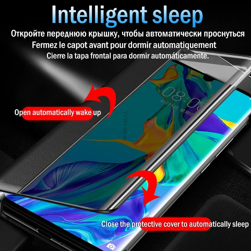 Вид умный флип кейс для Huawei Honor 8X чехол Fundas кожаный магнитный 8X8 JSN L21 L22 L23|Бамперы| |