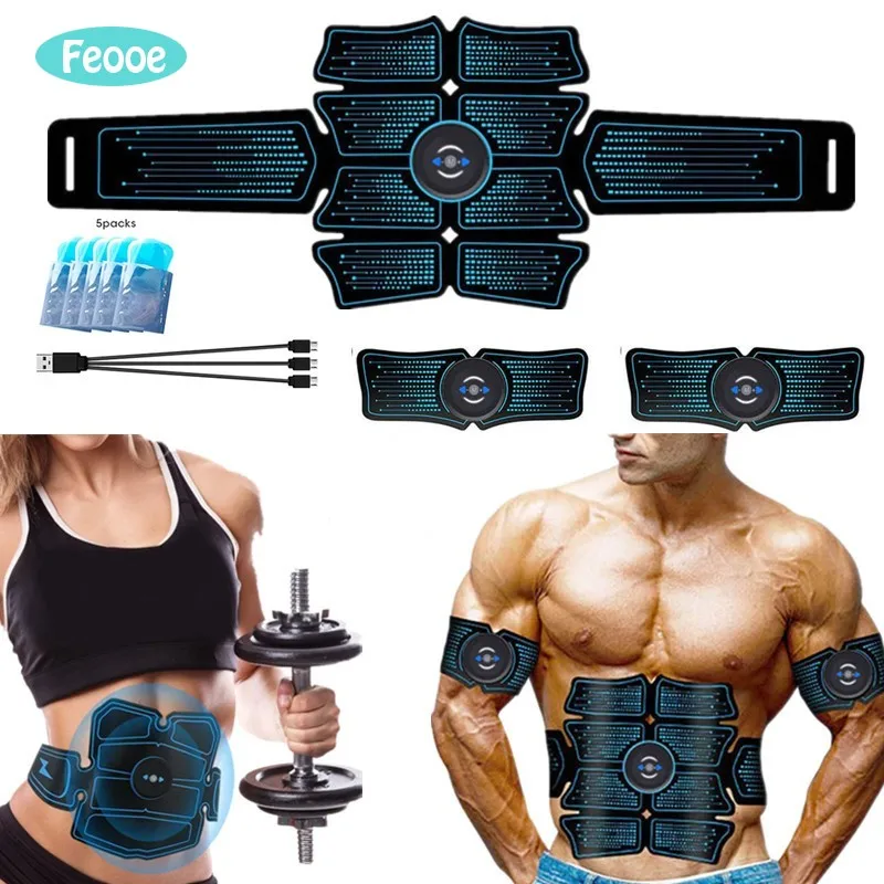 

Smart EMS Abdominal Muscle Stimulator Toner Rechargeable Vibrating Belt Hip Trainer Massage Electrostimulation Fitness Equipment