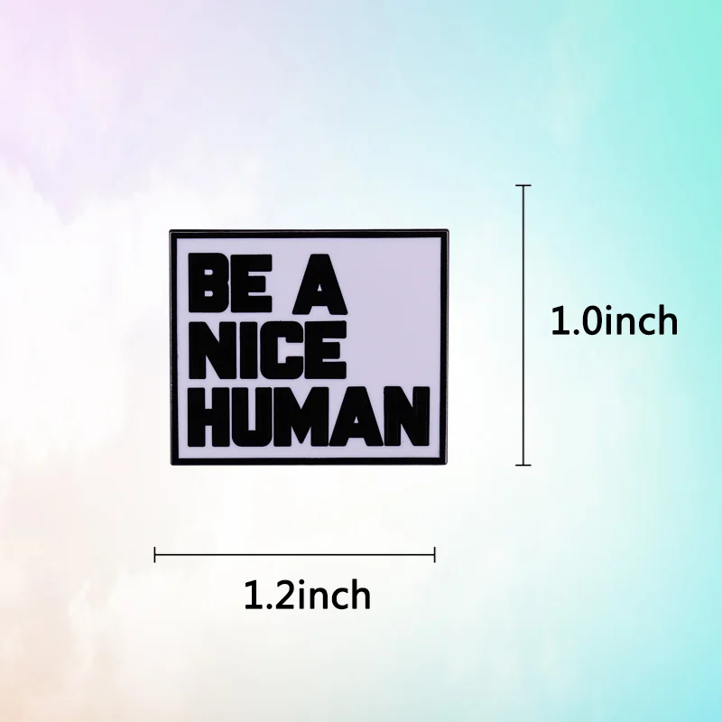 Значок быть милым человеком Мотивационная позитивная вдохновляющая цитата