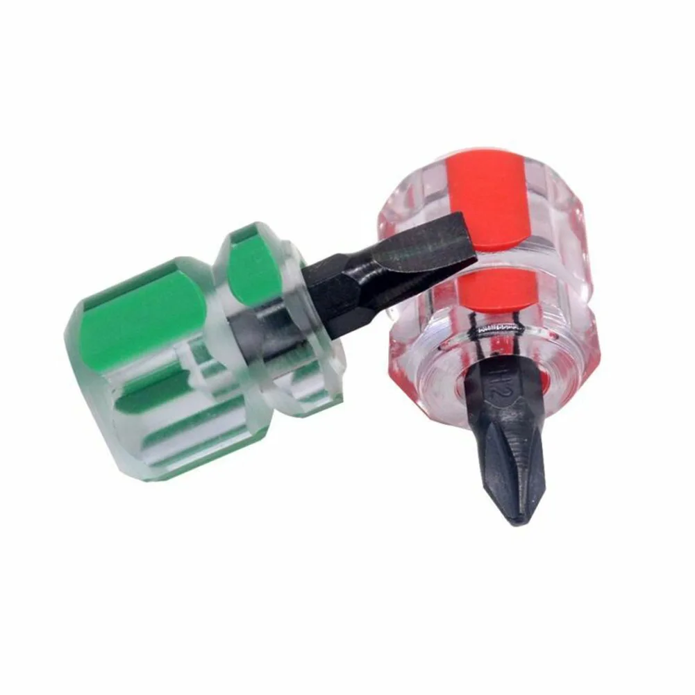 

2pcs/ Phillips Screwdriver Mini Screwdriver Short Small Split Fender Tools Slotted turnip head Slotted Screwdriver Kits