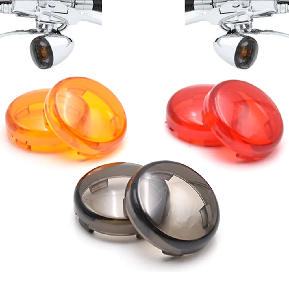 Световой индикатор поворота мотоцикла 2 шт. крышка объектива для Harley Touring Road King