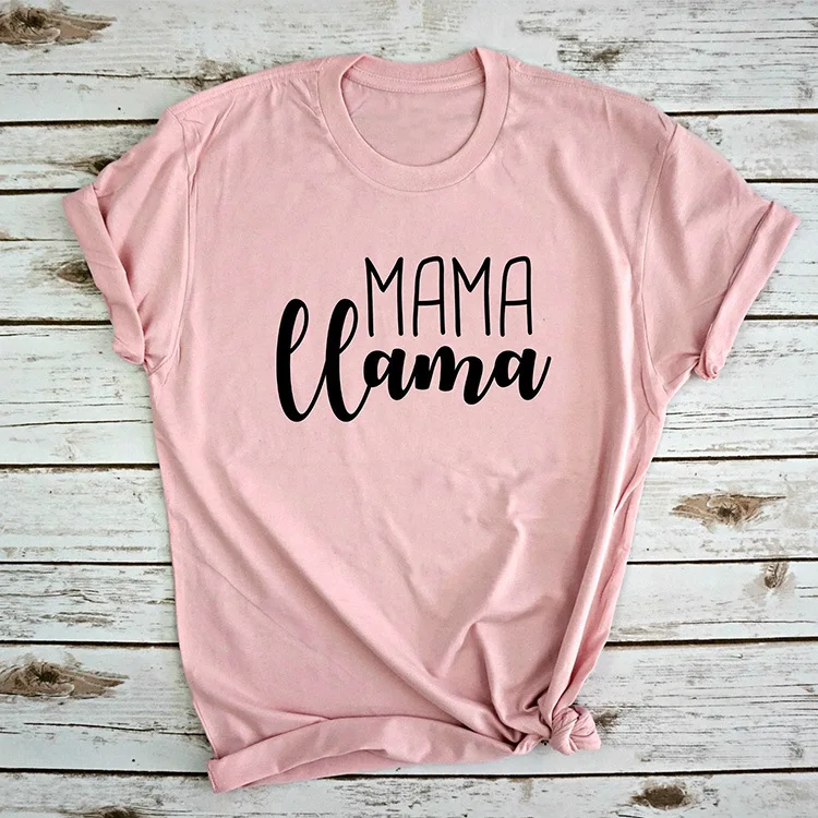 Женская одежда MAMA Llama футболка женская с буквенным принтом летние топы короткими