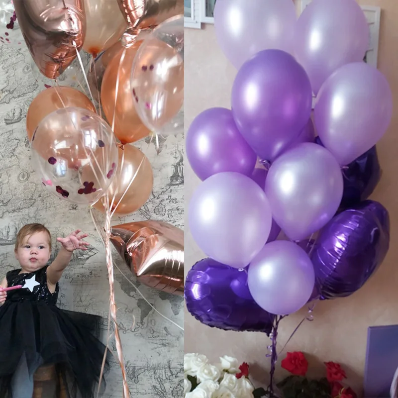 Набор воздушных шаров из розового золота фольгированные шары в форме звезды