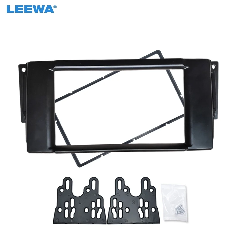 LEEWA 2DIN Автомобильная CD/DVD Радио панель Рамка для Land Rover Range Rover/Freelander/Discovery приборной