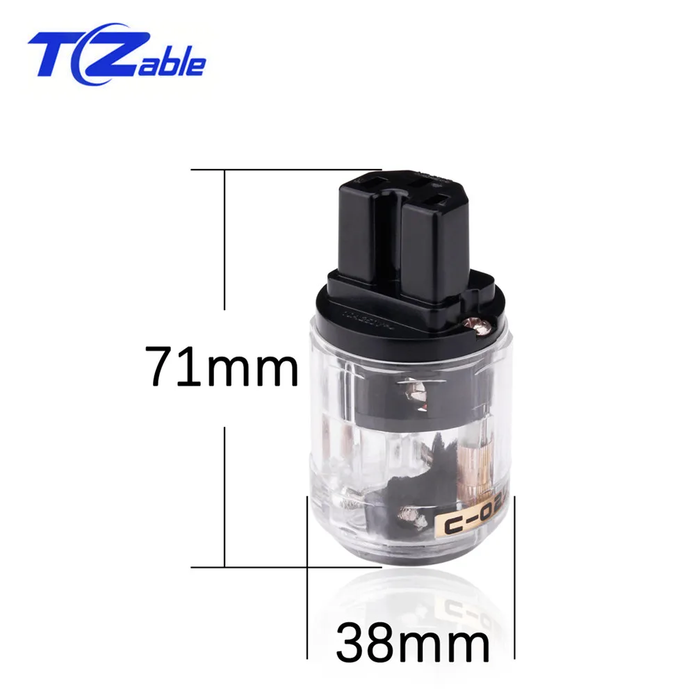 ЕС разъем питания Мужская вилка iec Высокое качество аудио-видео адаптер золотое