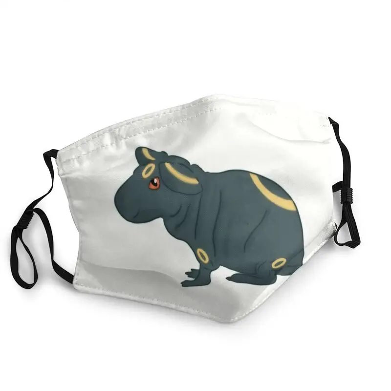 

Dark Skinny Pig Non-Disposable Mouth Face Mask Unisex Adult Guinea Pig Mask Dustproof Protection Cover Respirator Mouth Muffle