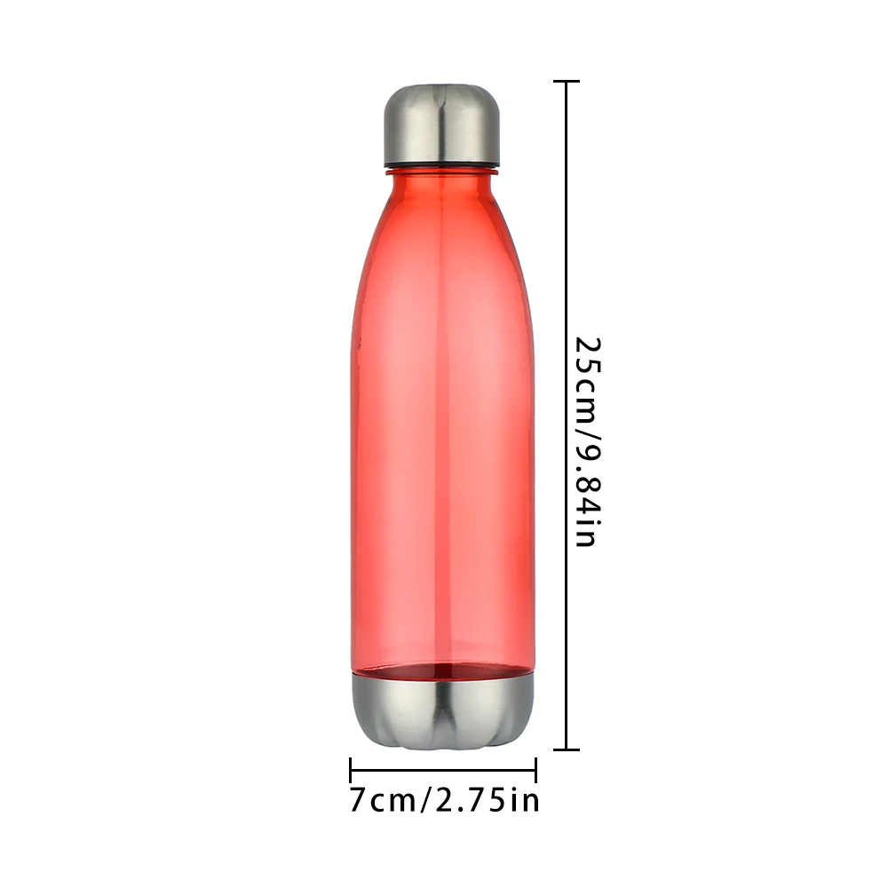 750ml Transparent PS Sports Water Bottle Coke Shape Drinking Canteen Clear BPA Free Gym Outdoor Sport Cup Drink Accessory | Спорт и