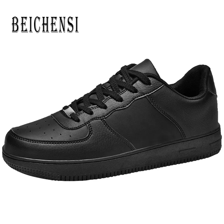 Мужская модная повседневная обувь Лидер продаж кожаная на плоской подошве