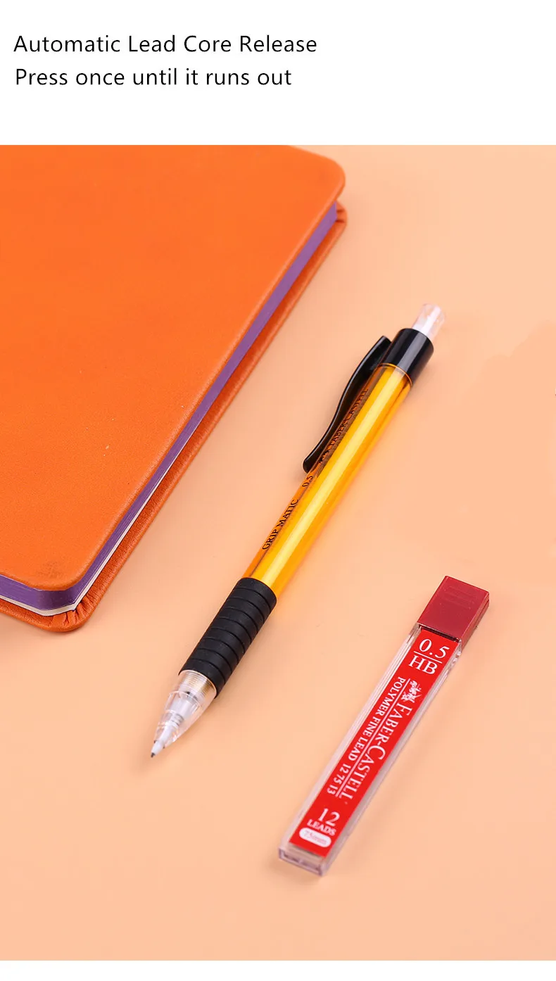 Faber-Castell 1338 полностью автоматические карандаши 0,5 мм пишущий карандаш набор 4 цвета на выбор канцелярские принадлежности для начальной школы с заправкой
