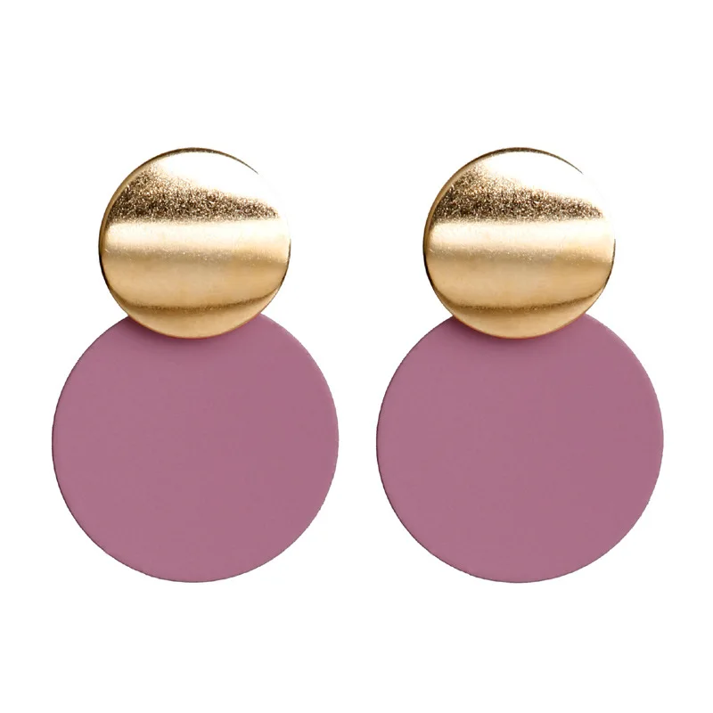 New Earings Fashion Jewelry Geometric Wild Personality Round Ring Stud Earrings Gothic Luxury For Women | Украшения и аксессуары