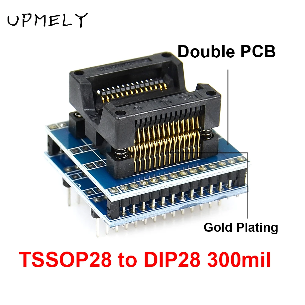 Новый адаптер TSSOP28 SSOP28 SOP28-DIP28 SOP20 SOP16 SOP8 150/200mil на DIP8 совместимый с TSSOP20 SSOP20 TSSOP8 6 шт. |