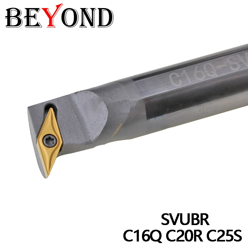 

BEYOND 1Pcs Lathe Cutter SVUBR Internal Cemented Carbide Turning Tool Holder C16Q C20R C25S Tungsten Steel CNC
