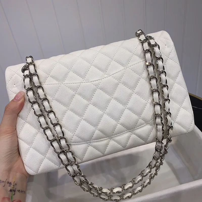 

Высококачественные кожаные женские сумки из икры, 2020 сумка на плечо, женская дизайнерская сумка через плечо с цепочкой в клетку со стразами,...