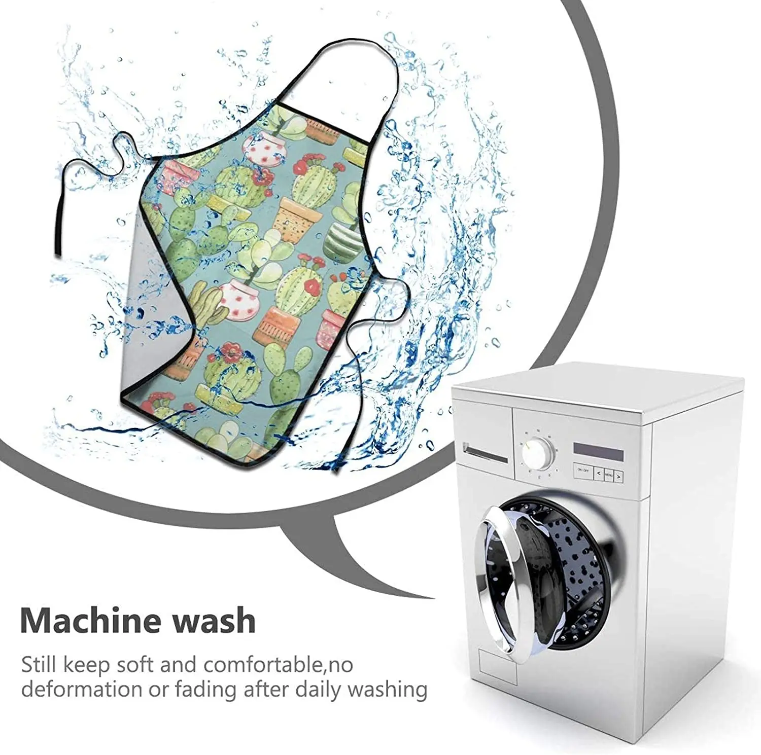 

Home Garden Bib Apron - Unisex Apron Washable For Kitchen Crafting Bbq Drawing Outdoors