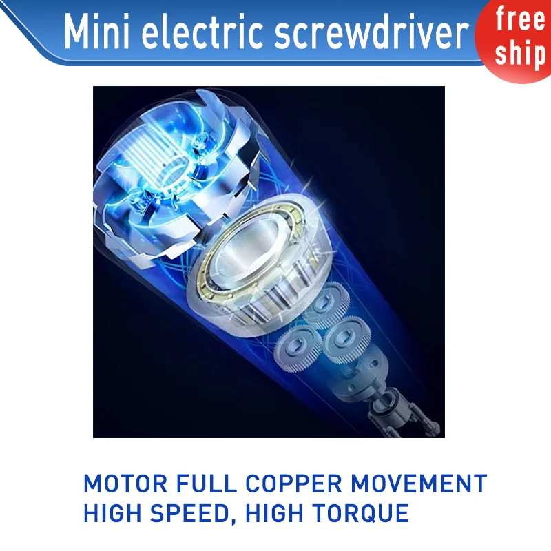Small electric Screwdriver Multifunctional usb Rechargeable Cordless Drill Mini Electric | Инструменты