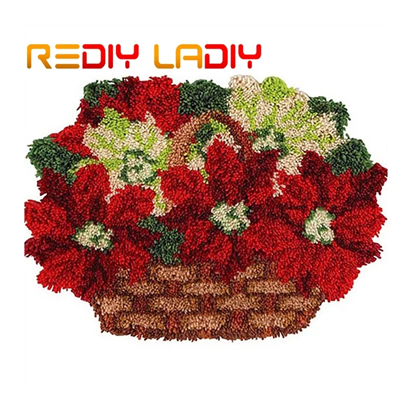 Набор крючков с защелкой сделай свой собственный коврик корзина цветами для